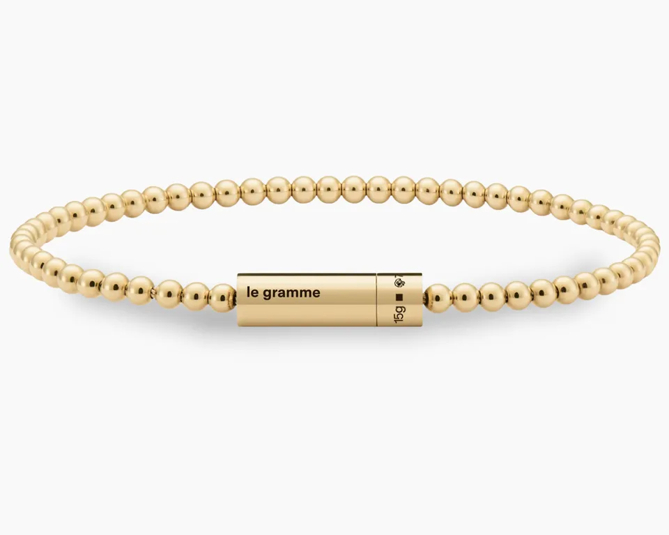 le-gramme-bracelet-beads-le-15g-perles-3mm image 1