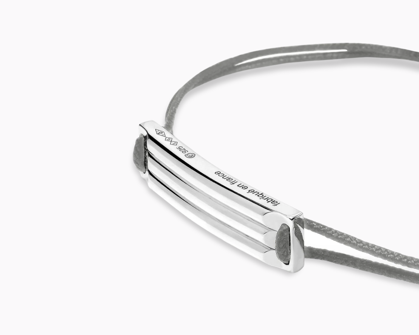 le-gramme-bracelet-cordon-gris-godron-le-5g image 4