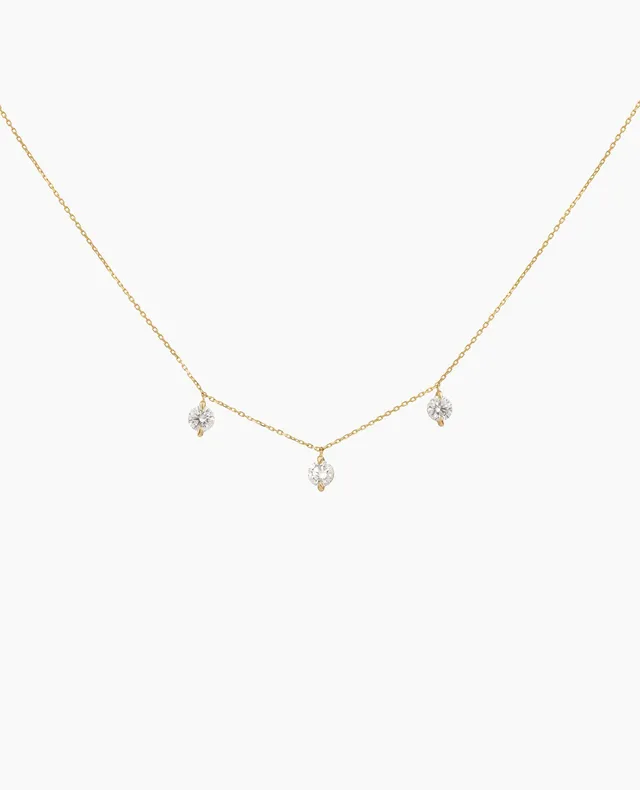 pers-e-paris-bridal-collier-trois-diamants-or-9-carats image 1
