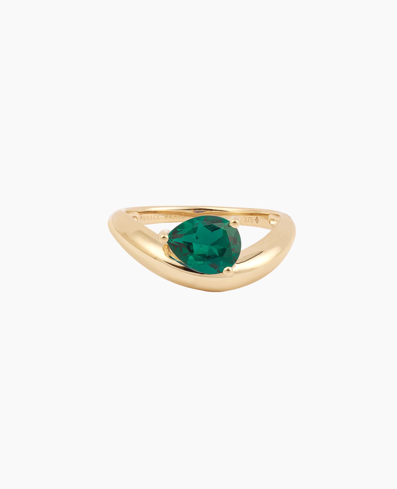 pers-e-paris-bague-wave-meraude-or-9-carats image 1