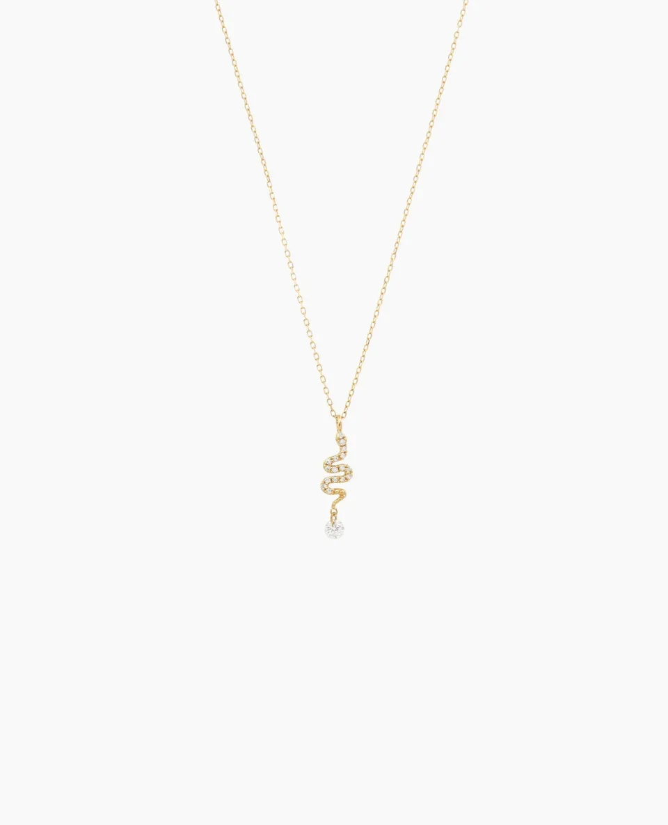 pers-e-paris-collier-s-l-n-serpent-pav-un-diamant-or-et-diamants image 1