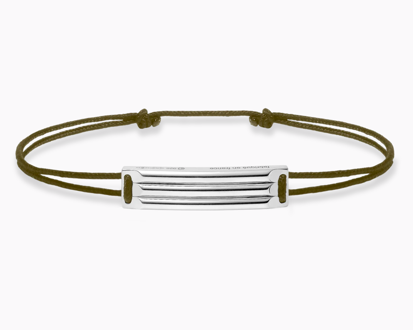 le-gramme-bracelet-cordon-kaki-godron-le-5g-taille-s2 image 1