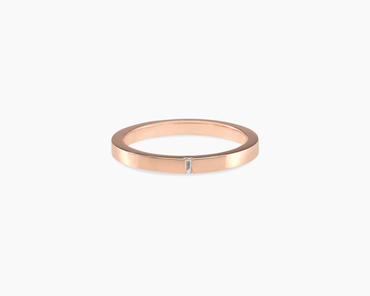 le-gramme-bague-ruban-2mm-la-5g-sertie-diamant-alliance-polie image 1