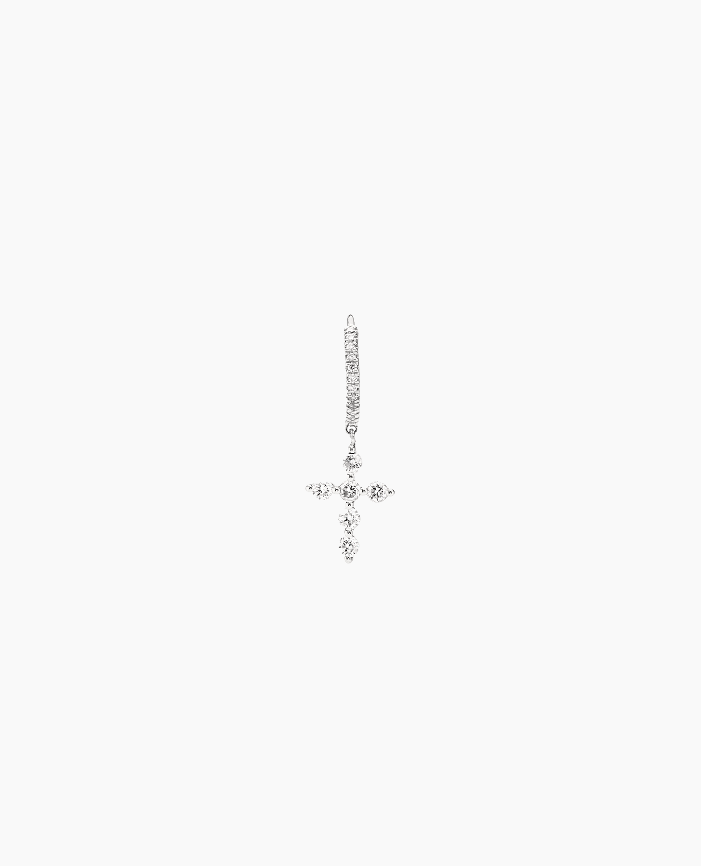 pers-e-paris-piercing-croix-pav-e-mini-boucle-d-oreille-or-18-carats-diamant image 2