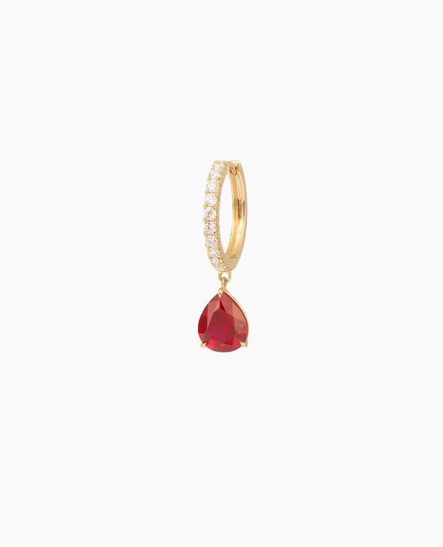 pers-e-paris-iris-mono-boucle-cr-ole-rubis-or-9-carats image 1