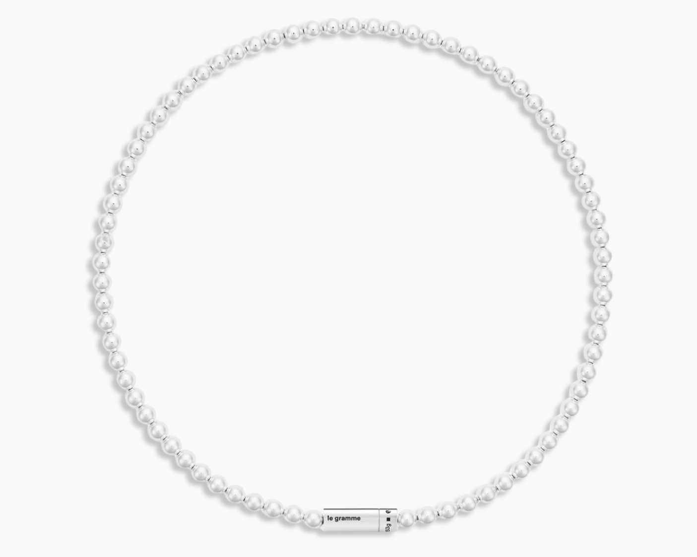 le-gramme-collier-beads-le-51g-argent-perles-5-mm image 1