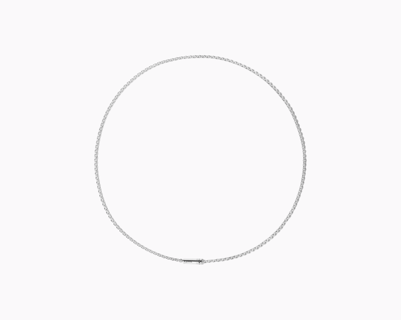 le-gramme-collier-c-ble-sur-cha-ne-le-27g-argent-poli image 1