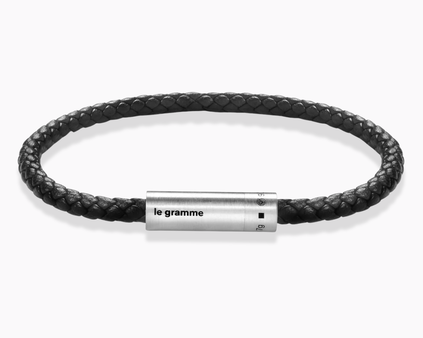le-gramme-bracelet-c-ble-cuir-noir-le-7g-taille-s2 image 1