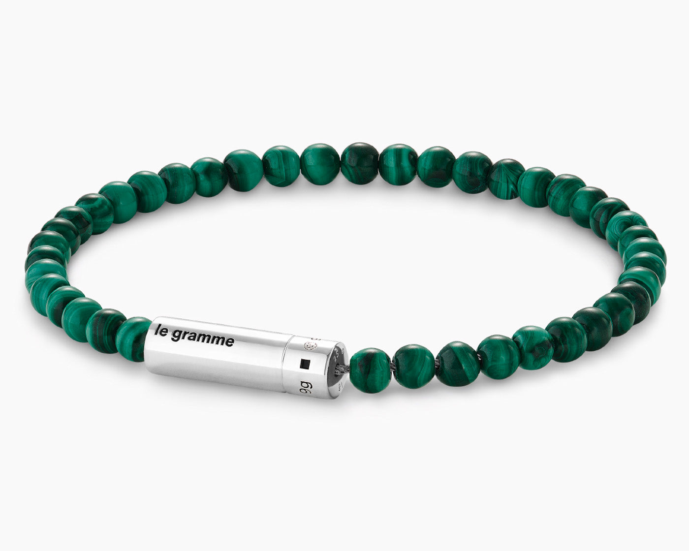 le-gramme-bracelet-beads-malachite-le-9g image 2
