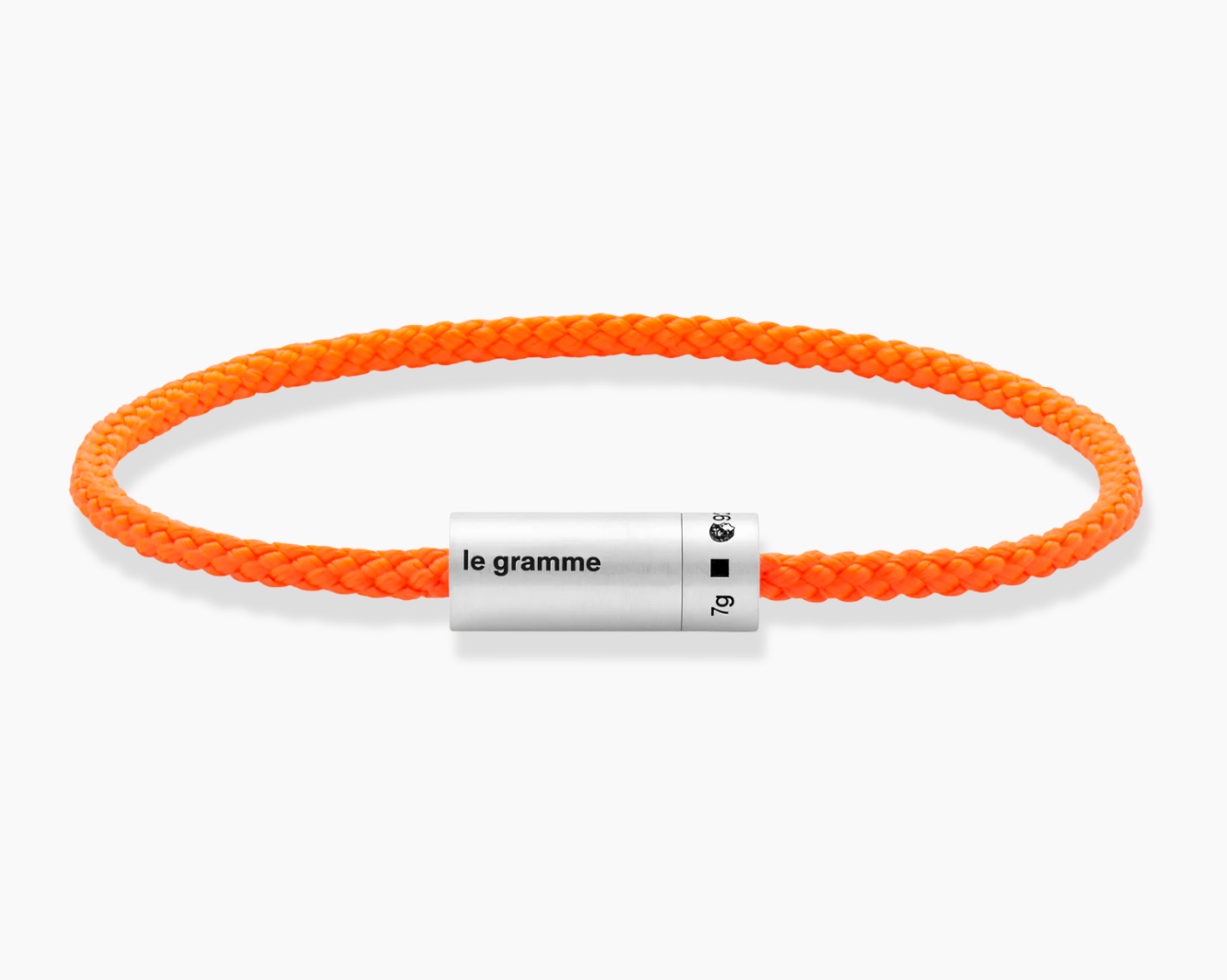 le-gramme-bracelet-c-ble-nato-orange-le-7g-argent-925-bross image 1