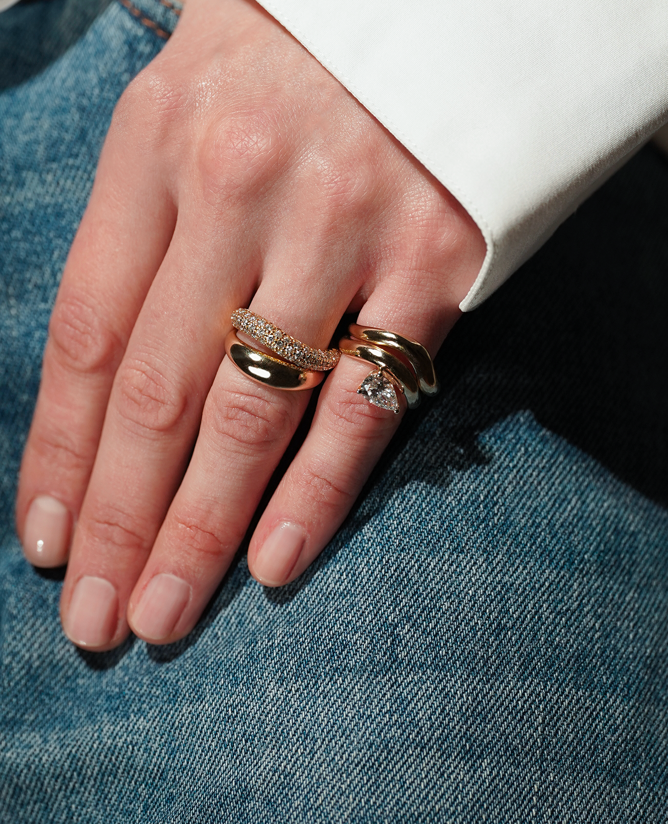 pers-e-paris-bague-dome-alliance-wave-or-9-carats image 2