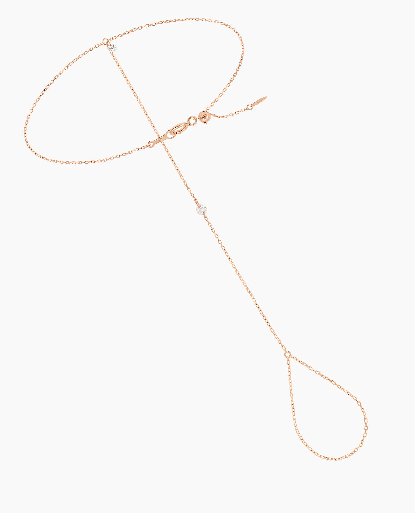 pers-e-paris-bracelet-de-main-dana-deux-diamants-or-18-carats-ajustable image 4