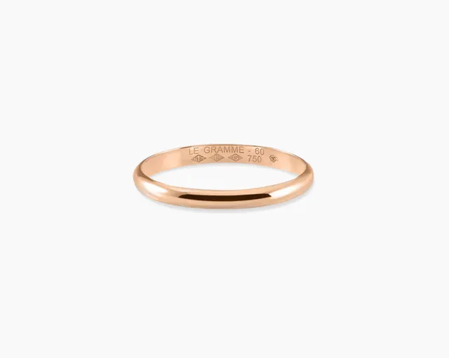 le-gramme-bague-demi-jonc-la-2g-or-rouge-750-poli image 1
