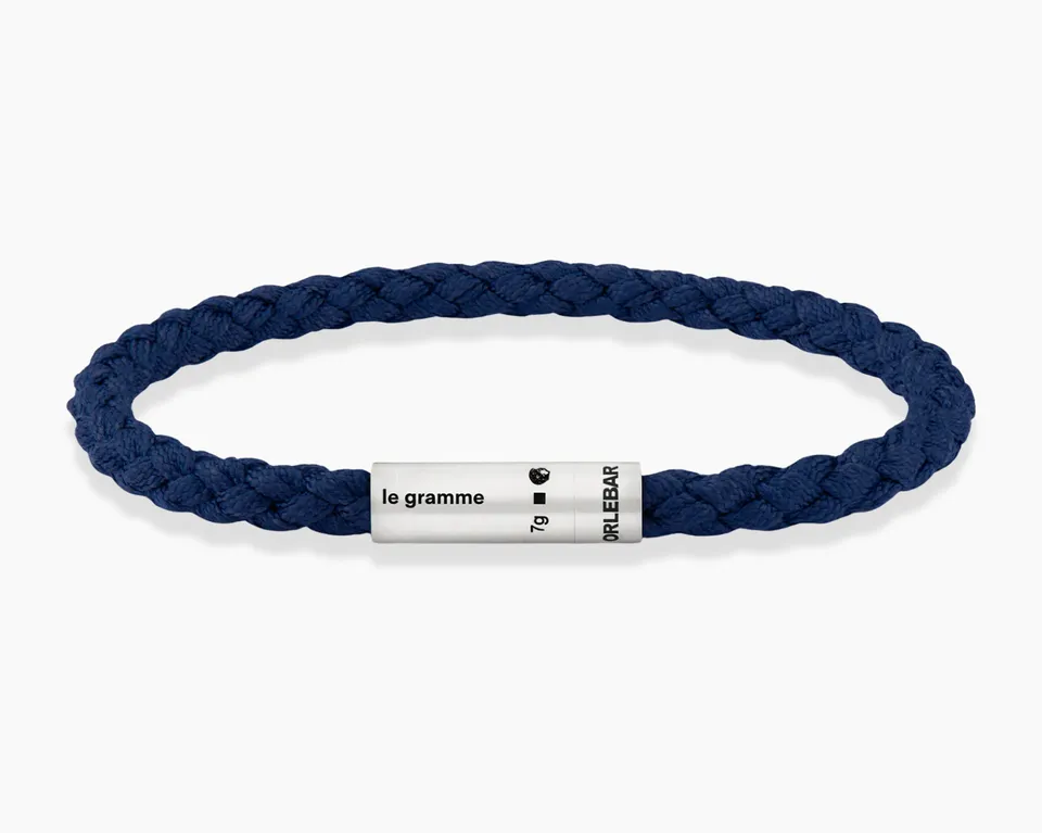 le-gramme-bracelet-c-ble-le-7g-nato-marine-orlebar-brown-argent-bross-925 image 1