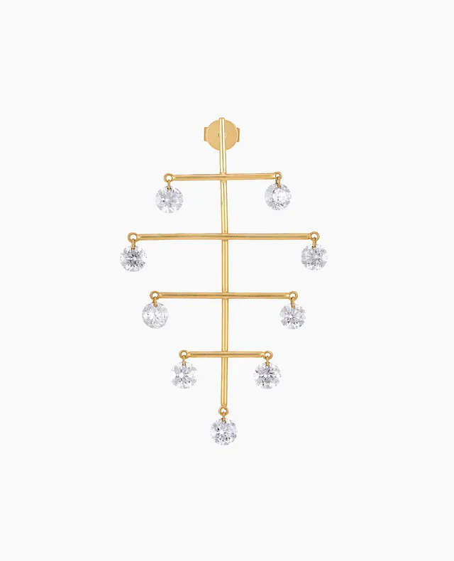 pers-e-paris-boucle-d-oreille-mobile-neuf-diamants-or-18-carats-l-unit image 1