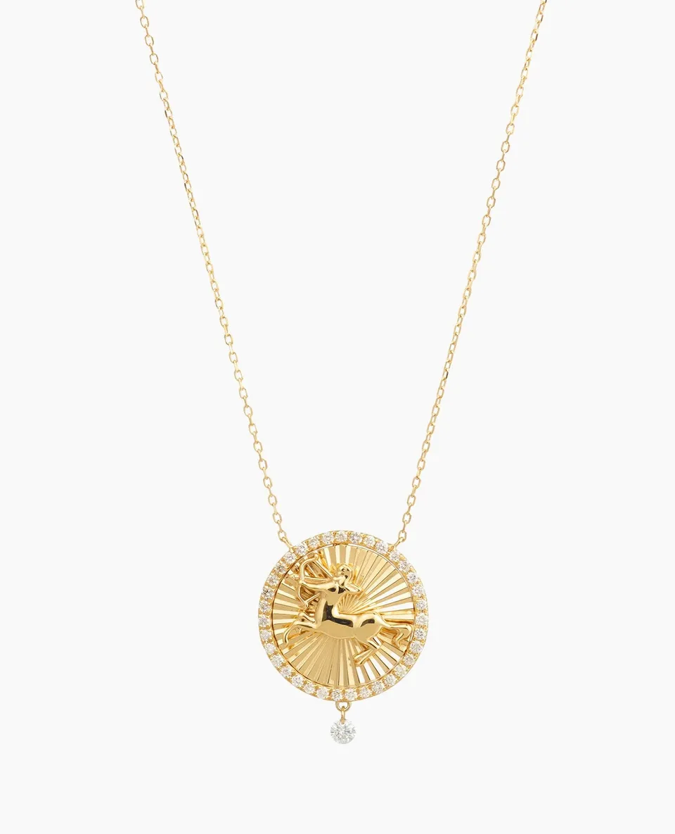pers-e-paris-collier-c-leste-m-daillon-sagittaire-or-jaune-rose-blanc image 1