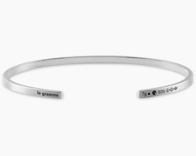 le-gramme-bracelet-ruban-le-7g-argent-2-5-mm image 1