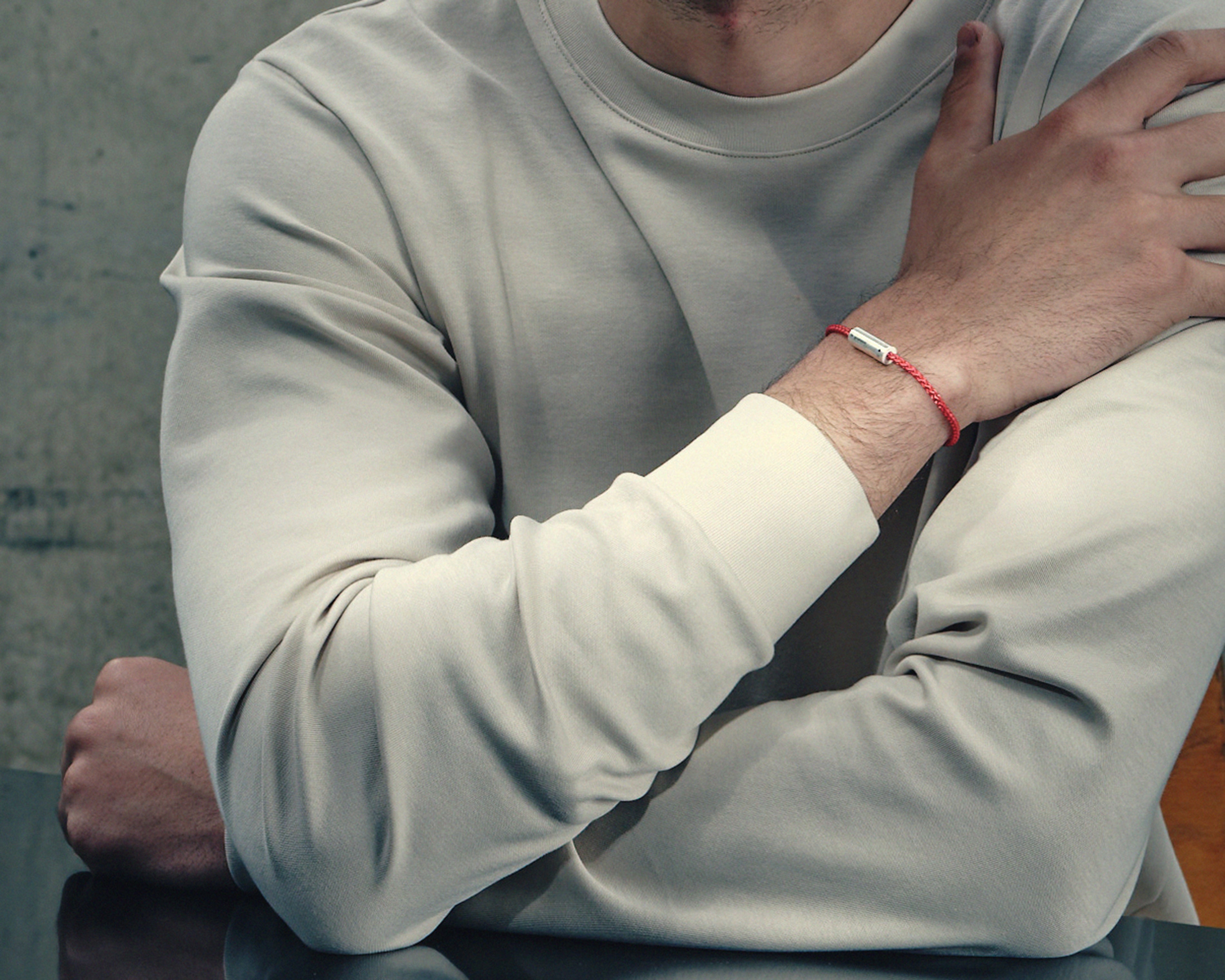 le-gramme-bracelet-c-ble-nato-rouge-le-7g-fermoir-argent image 4