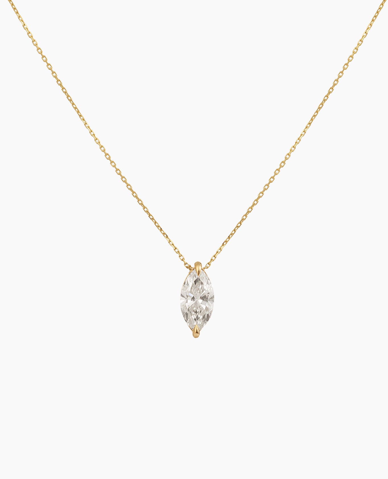 pers-e-paris-collier-marquise-bridal-or-9-carats-diamant-laboratoire image 3