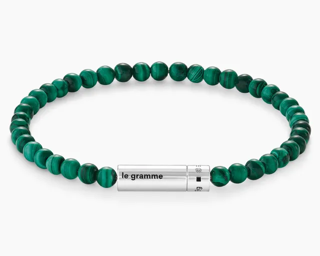 le-gramme-bracelet-beads-malachite-le-9g image 1