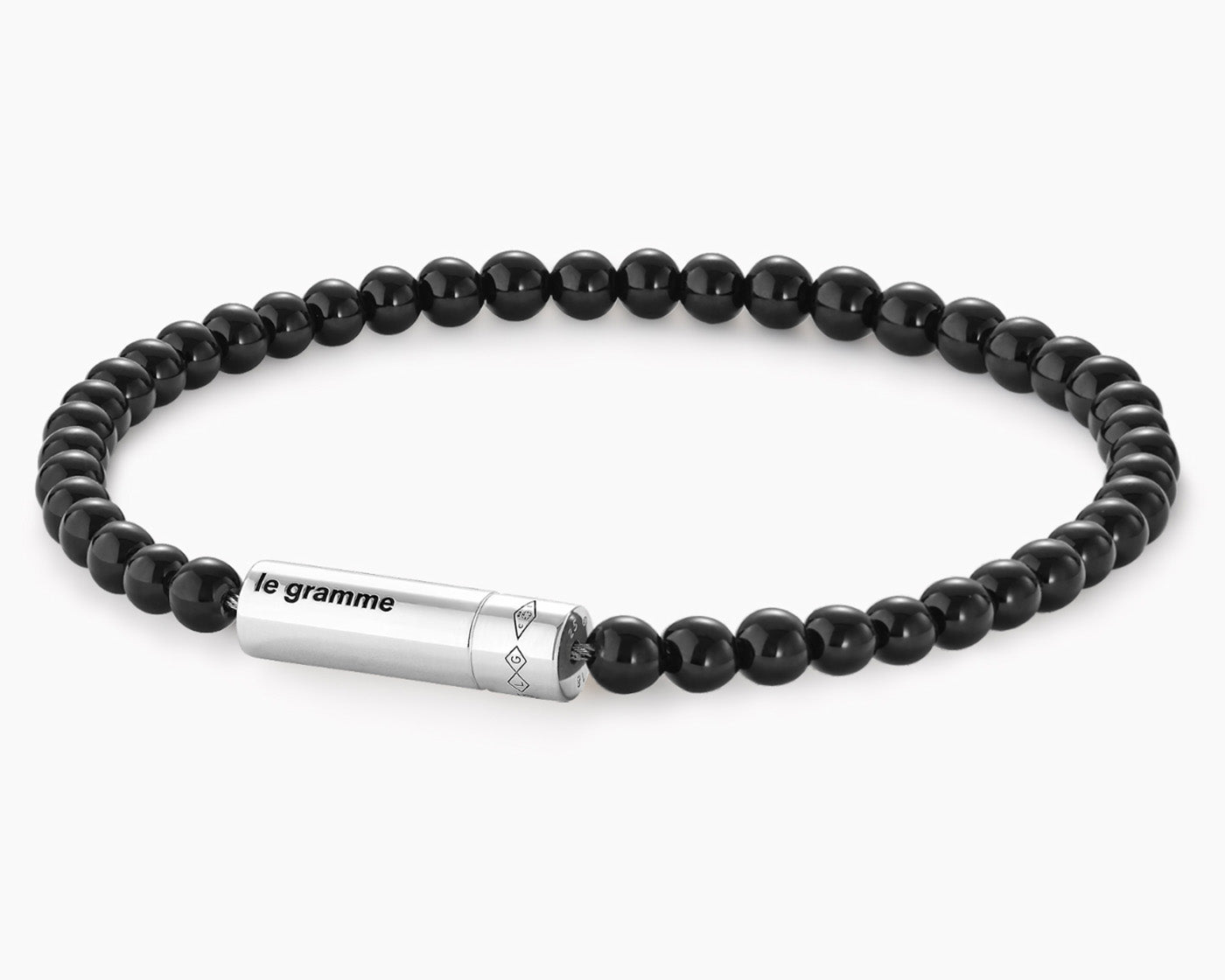 le-gramme-bracelet-beads-onyx-noir-le-9g image 2