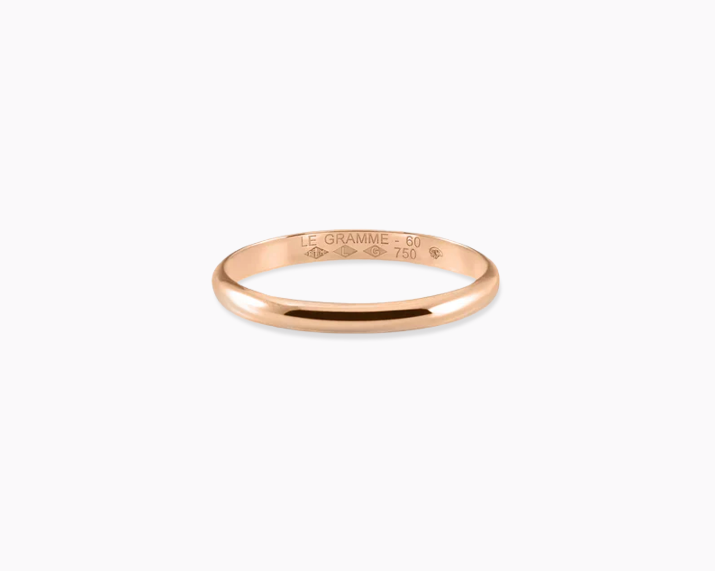 le-gramme-bague-demi-jonc-la-2g-or-rouge-750-poli image 1