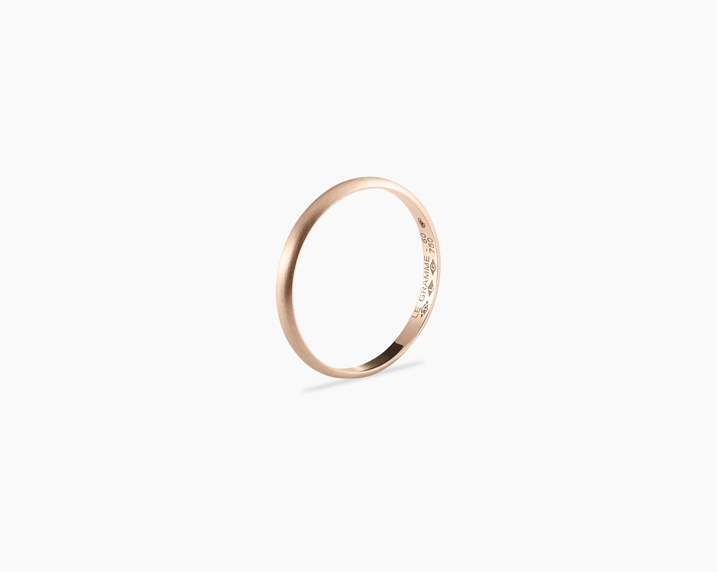 le-gramme-bague-demi-jonc-la-2g-finition-bross-e image 2