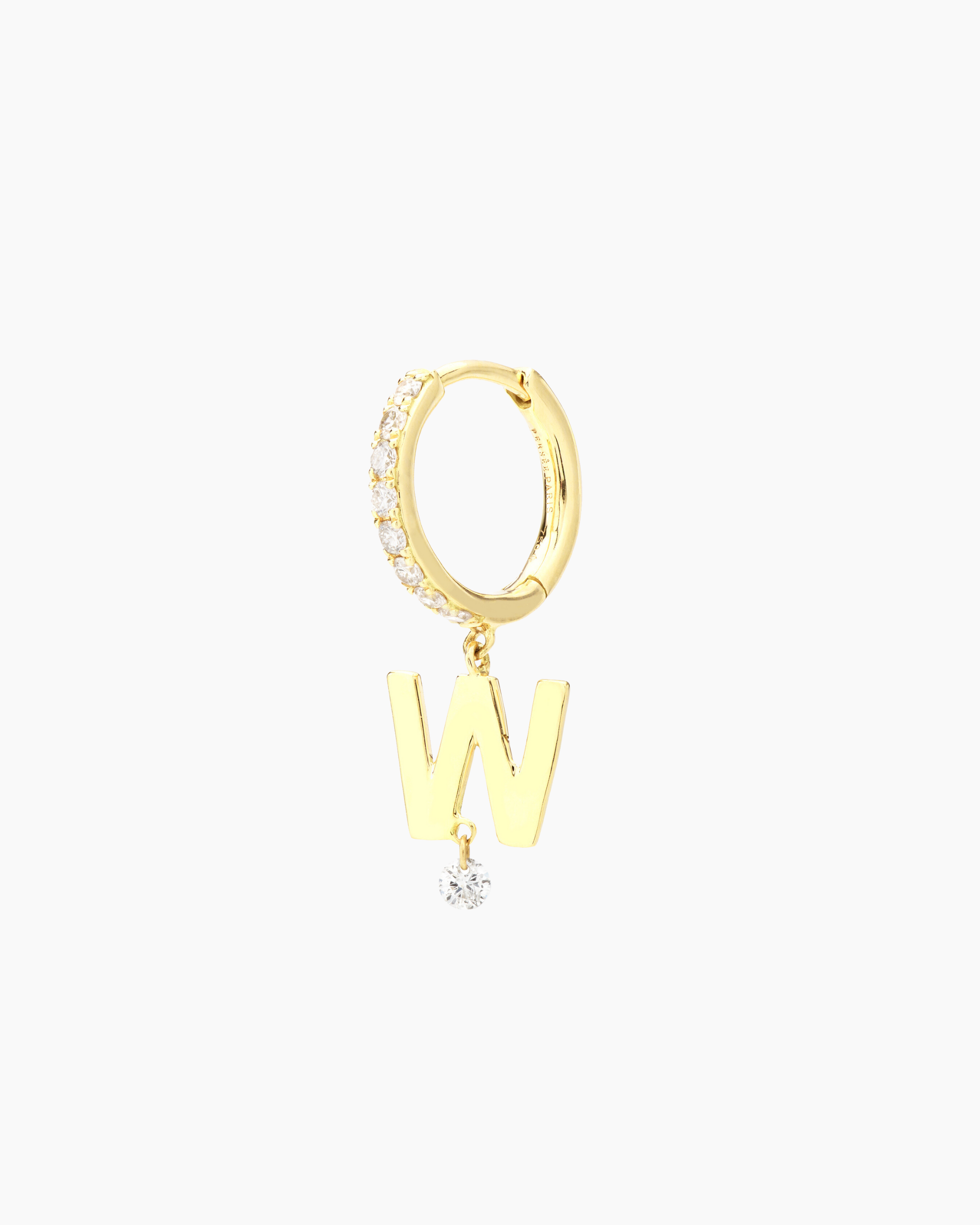 pers-e-paris-piercing-alphabet-hoop-pav-or-jaune-anneau-initiale-et-diamant image 6