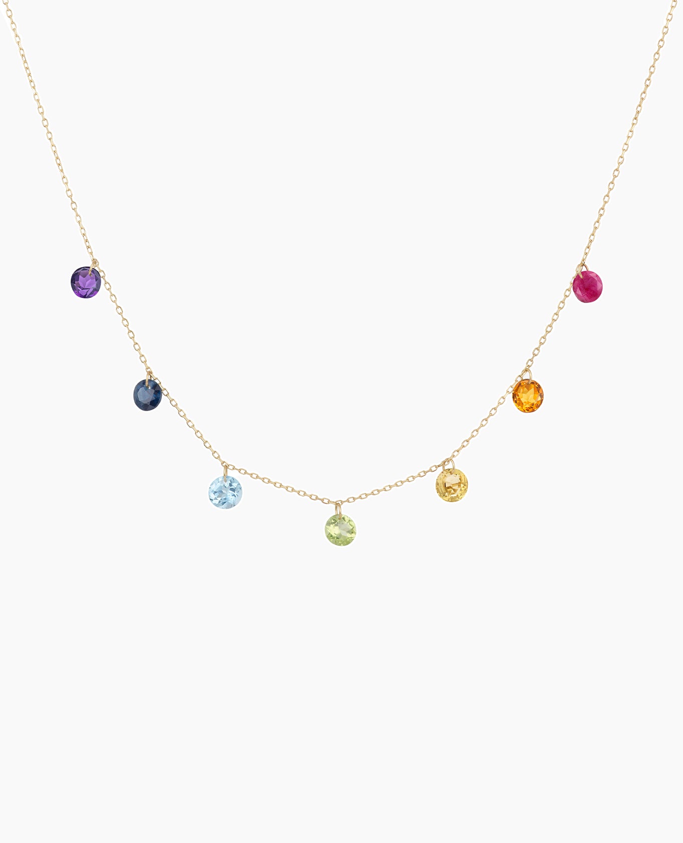 pers-e-paris-collier-sept-chakras-gm-or-18-carats-et-7-pierres-fines image 1