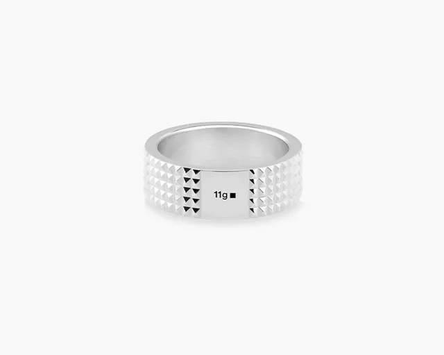 le-gramme-bague-ruban-guilloch-la-11g-argent-7-5-mm image 1