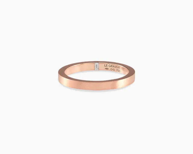 le-gramme-bague-ruban-2-mm-la-5g-sertie-diamant-bross-2 image 1