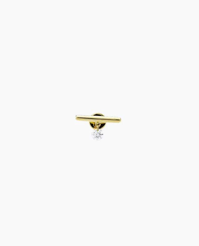pers-e-paris-piercing-mini-barre-diamant-nu-or-18-carats image 1