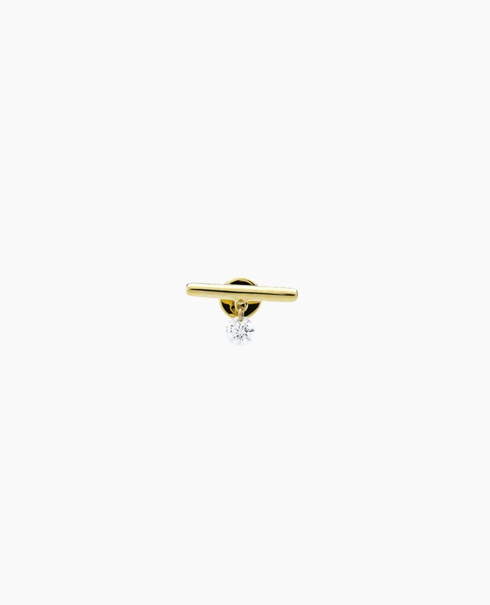 pers-e-paris-piercing-mini-barre-diamant-nu-or-18-carats image 1