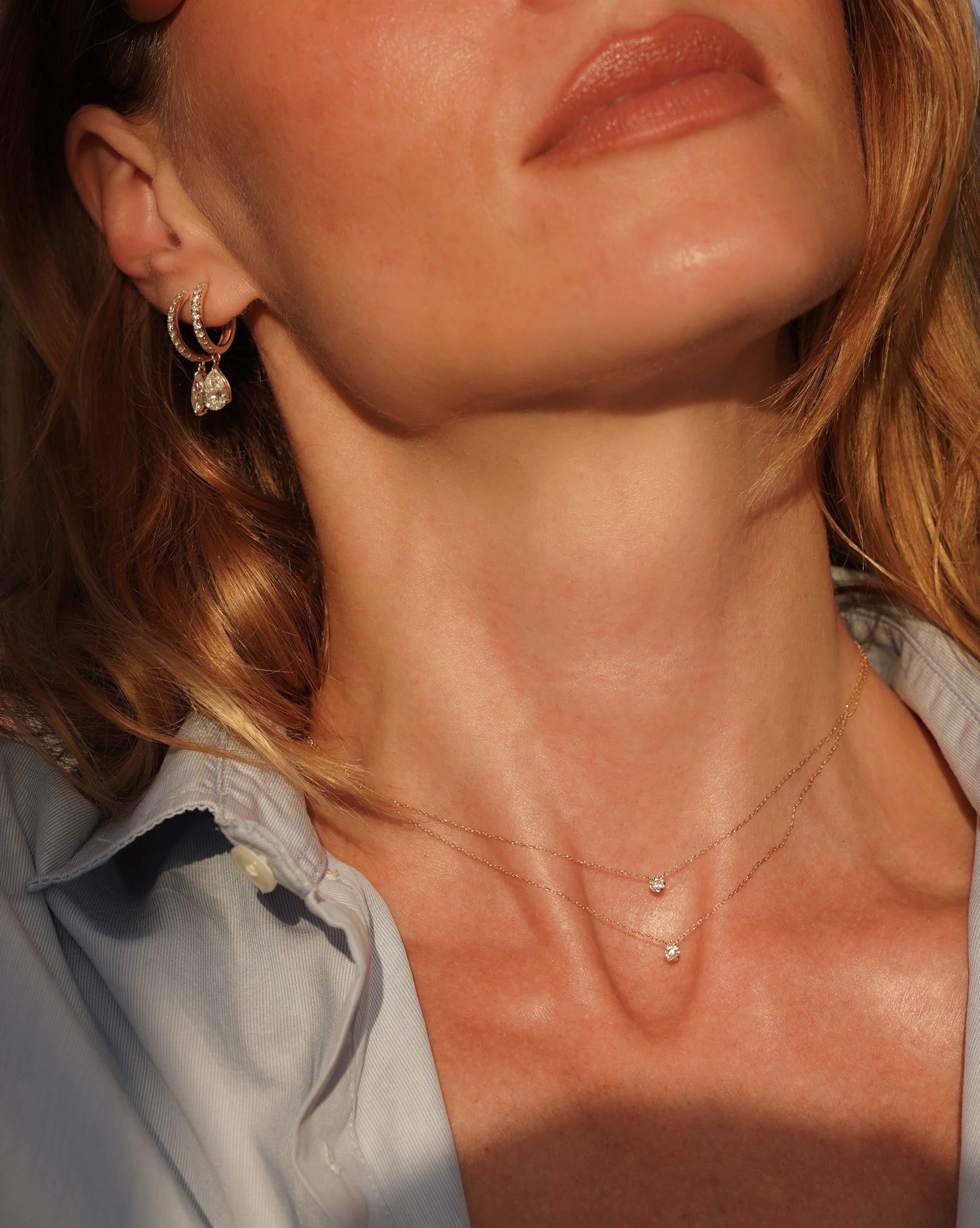 pers-e-paris-collier-floating-poire-pm-or-18-carats-diamants image 2