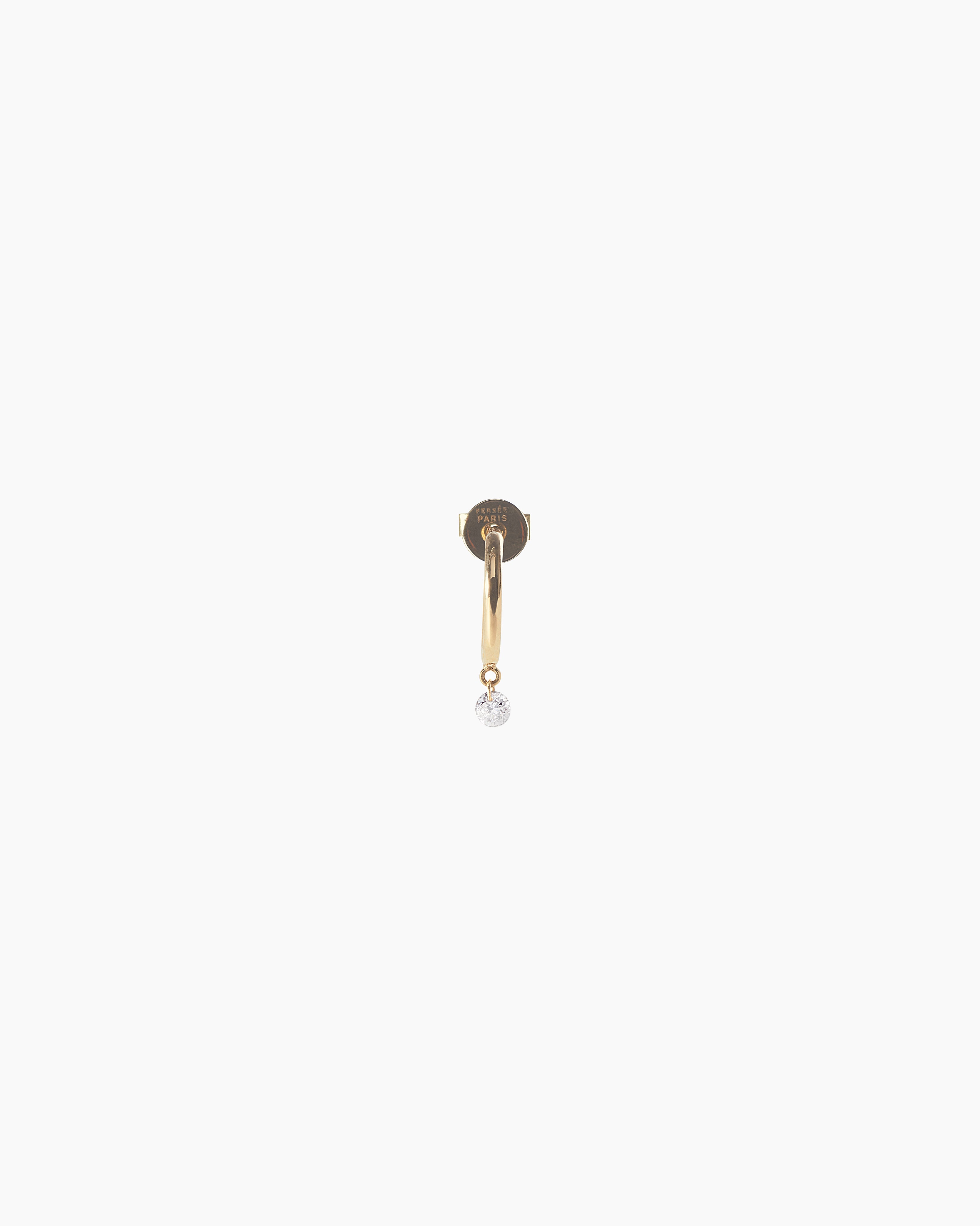 pers-e-paris-cr-ole-un-diamant-or-jaune-boucle-d-oreille image 1