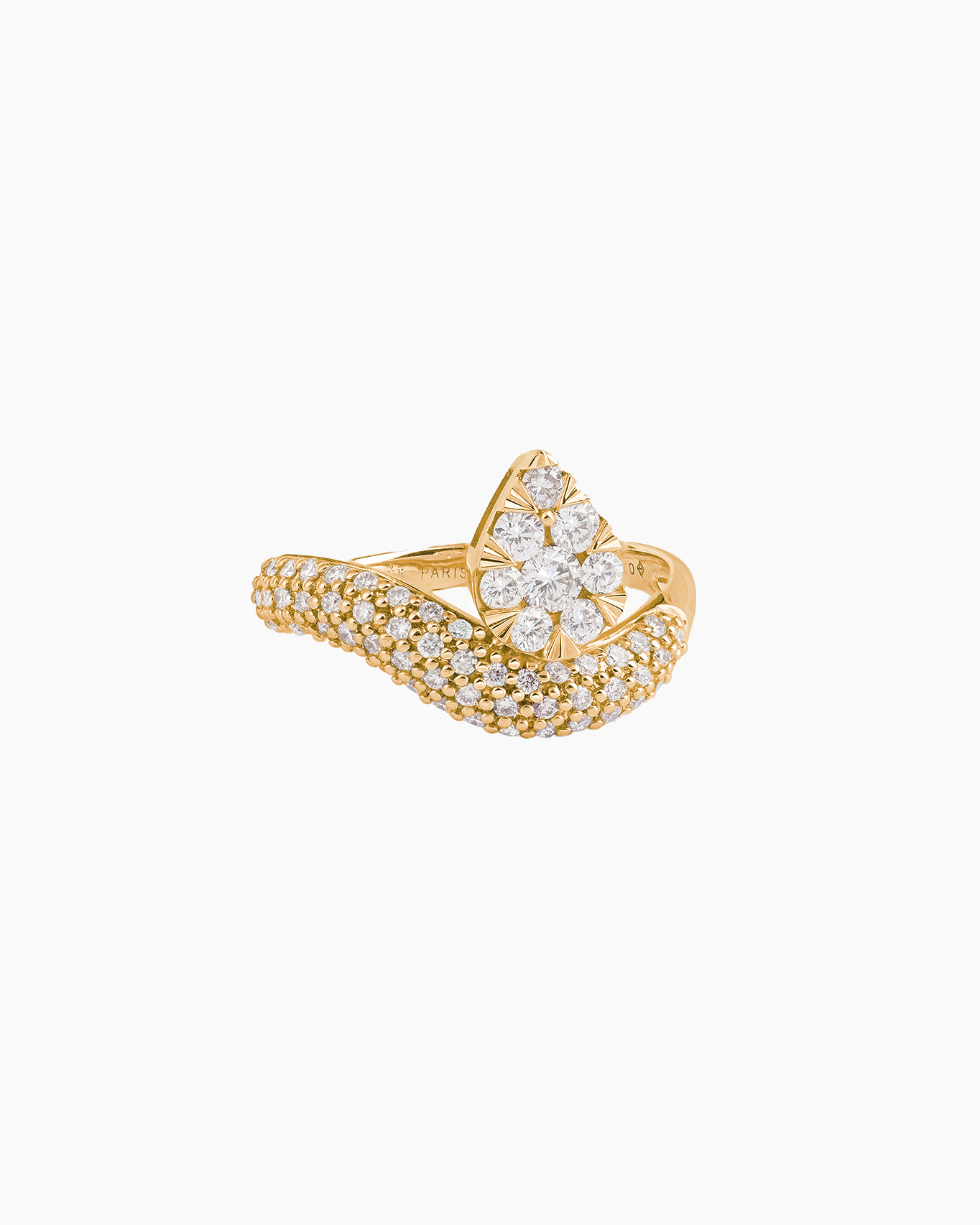 pers-e-paris-bague-wave-pav-e-floating-poire-en-or-18-carats image 3