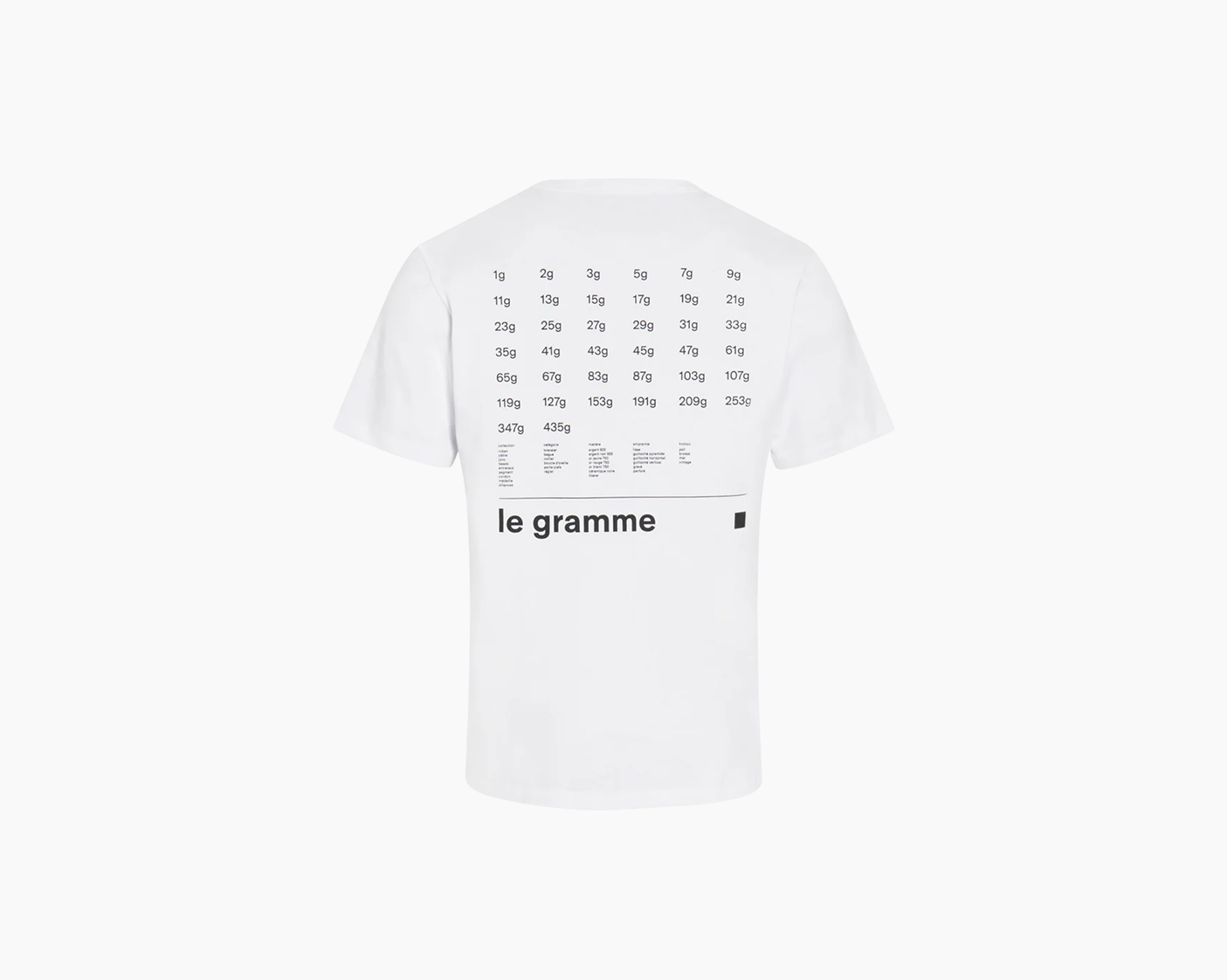 le-gramme-t-shirt-blanc-le-240g-coton-pr-t-porter image 2
