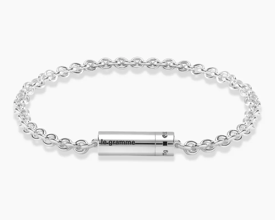 le-gramme-bracelet-c-ble-sur-cha-ne-le-11g-argent-bracelet-c-ble image 1